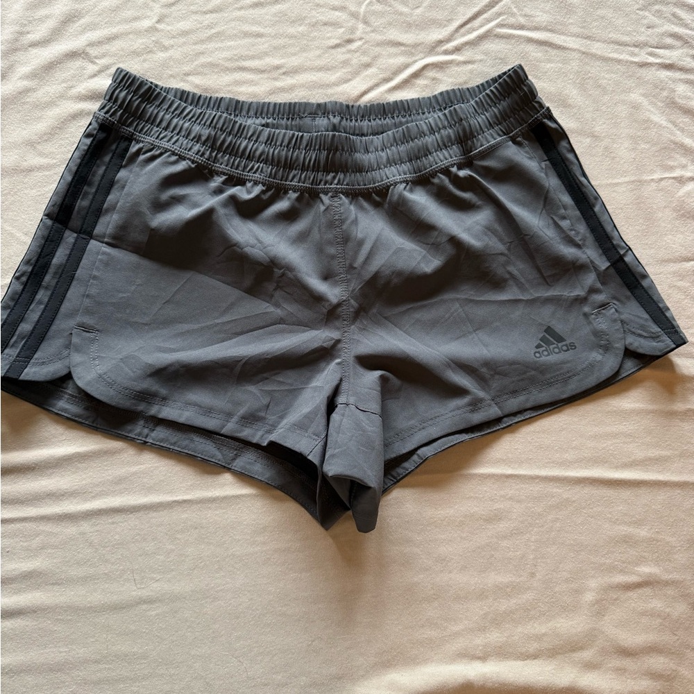 Adidas Women's Charcoal Gray Athletic Shorts XS